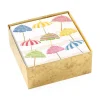 Beach Umbrellas Boxed Paper Cocktail Napkins - 40 Per Box