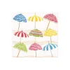 Beach Umbrellas Paper Cocktail Napkins - 20 Per Package