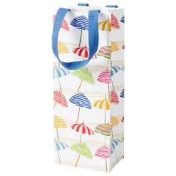 Beach Umbrellas Wine & Bottle Gift Bags - 1 Each