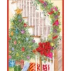 Becky's Staircase Classic Boxed Christmas Cards - includes 15 cards & envelopes