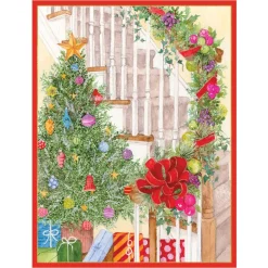 Becky's Staircase Classic Boxed Christmas Cards - includes 15 cards & envelopes