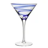 Bella Blue Martini Glass