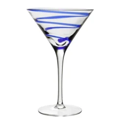Bella Blue Martini Glass