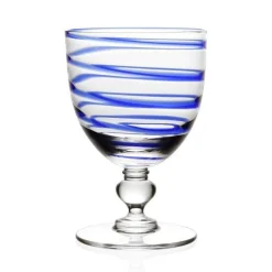 Bella Blue Wine Glass