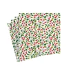 Berries and Leaves Paper Cocktail Napkins in White - 20 Per Package