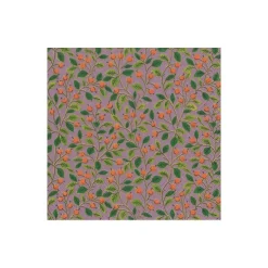 Berries and Leaves Paper Cocktail Napkins in Soft Plum - 20 Per Package