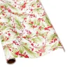 Berries and Pine Gift Wrapping Paper in White - 30" x 8' Roll