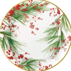 Berries and Pine Paper Dinner Plates - 8 Per Package