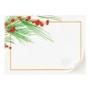 Berries and Pine Self-Adhesive Labels - 12 Per Package