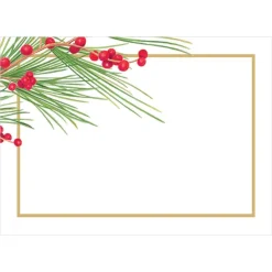 Berries and Pine Self-Adhesive Labels - 12 Per Package