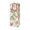 Berries and Pine Wine & Bottle Gift Bag in White - 1 Each