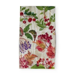 Berry Botanical Taupe Guest Towel Napkins - 15 Per Package