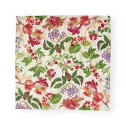 Berry Botanical Taupe Luncheon Napkins - 20 Per Package