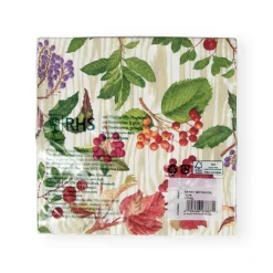 Berry Botanical Taupe Luncheon Napkins - 20 Per Package