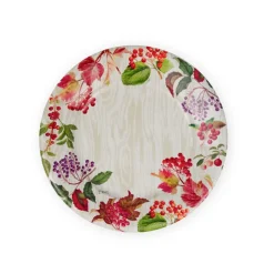 Berry Botanical Taupe Salad & Dessert Plates - 8 Per Package