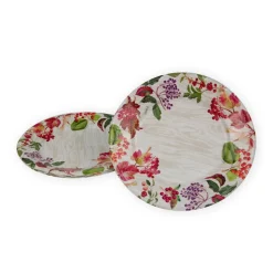 Berry Botanical Taupe Salad & Dessert Plates - 8 Per Package