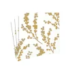 Berry Branches Paper Cocktail Napkins in White & Gold - 20 Per Package