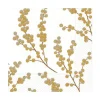 Berry Branches Paper Luncheon Napkins in White & Gold - 20 Per Package