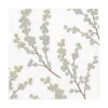 Berry Branches Paper Luncheon Napkins in White & Silver - 20 Per Package