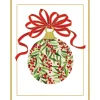 Berry Decorated Ornament Classic Embossed Boxed Christmas Cards - includes 10 cards & envelopes