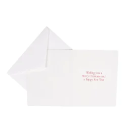 Berry Decorated Ornament Classic Embossed Boxed Christmas Cards - includes 10 cards & envelopes