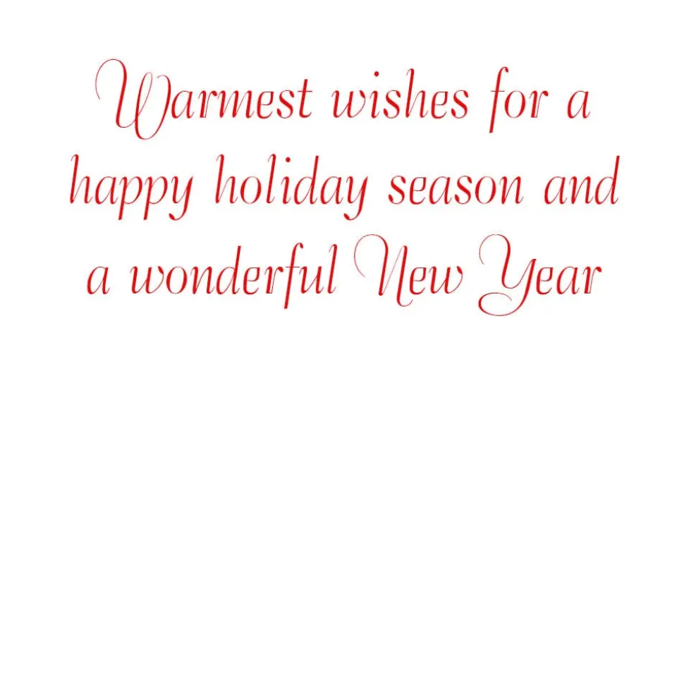 Birds And Berry Branches C-Sized Boxed Christmas Cards - 12 Cards & 13 Envelopes