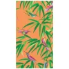 Birds in Paradise Paper Guest Towel Napkins in Orange - 15 Per Package