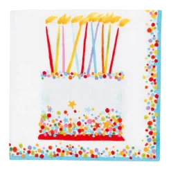 Birthday Cake Cocktail Napkins - 20 Per Package