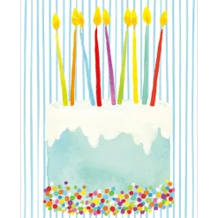 Birthday Cake Enclosure Cards & Envelopes - 4 Mini Cards & 4 Envelopes