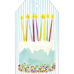 Birthday Cake Gift Tags - 4 Per Package