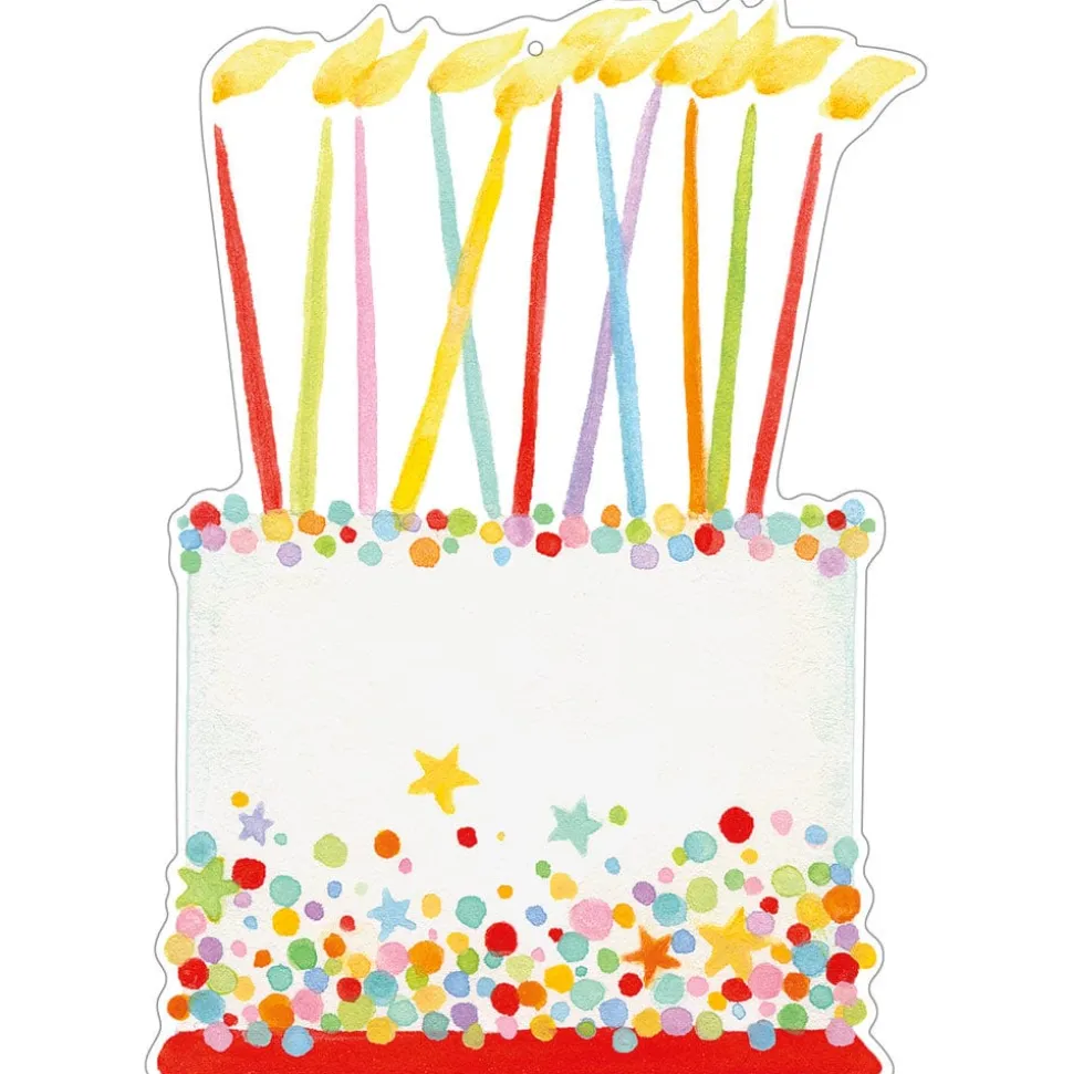 Birthday Cake Gift Tags - 4 Per Package