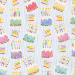 Birthday Cake Gift Wrap - One 30" X 8' Roll