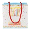 Birthday Cake Small Square Gift Bags - One Gift Bag Included