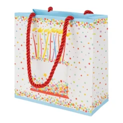Birthday Cake Small Square Gift Bags - One Gift Bag Included