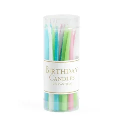 Birthday Candles in Pastels - 20 Candles Per Box