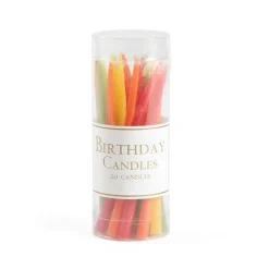 Birthday Candles in Tutti Frutti - 20 Candles Per Box