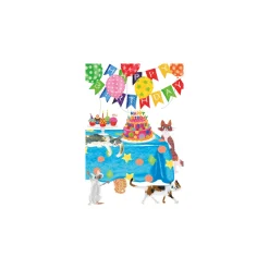 Birthday Party Animals - Set Of Six Greeting Cards And Envelopes