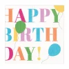 Birthday Surprise Luncheon Napkins in White - 20 Per Package