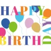 Birthday Surprise Paper Placemats in White - 12 Per Package,