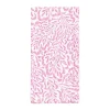 Block Print Leaves Cotton Dinner Napkins in Fuchsia & White - Set of 4