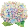 Blooming Hydrangea Die-Cut Placemats - 4 Each