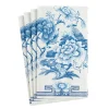 Blue & White Paper Guest Towel Napkins - 15 Per Package