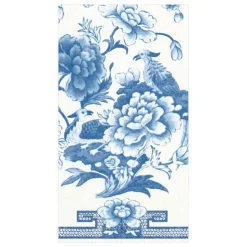 Blue & White Paper Guest Towel Napkins - 15 Per Package