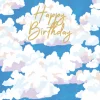 Blue Skies Foil Greeting Card - includes 1 Greeting Card