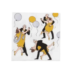 Boogie Woogie Cocktail Napkins - includes 20 Cocktail Napkins