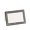 Border Stripe Place Cards in Black Foil - 8 Per Package