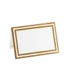 Border Stripe Place Cards in Gold Foil - 8 Per Package