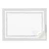Border Stripe Self-Adhesive Labels in Silver - 12 Per Package