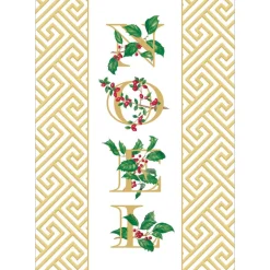 Botanical Noel And Fretwork Small Boxed Christmas Cards - includes 15 cards & envelopes