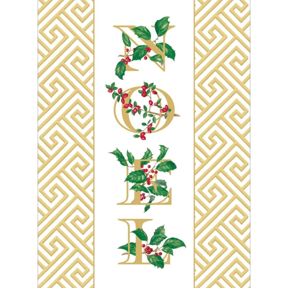 Botanical Noel And Fretwork Small Boxed Christmas Cards - includes 15 cards & envelopes